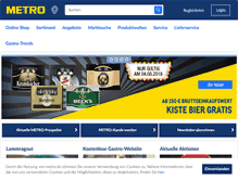 Tablet Screenshot of metro.de
