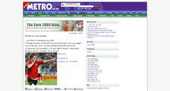 Desktop Screenshot of euro2008blog.metro.co.uk