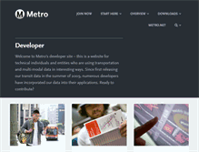 Tablet Screenshot of developer.metro.net
