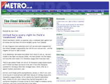 Tablet Screenshot of finalwhistle.metro.co.uk