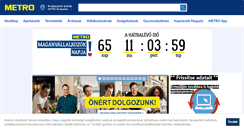 Desktop Screenshot of metro.hu