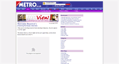 Desktop Screenshot of meviewblog.metro.co.uk