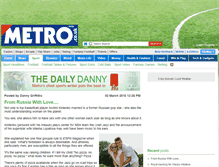 Tablet Screenshot of dailydanny.metro.co.uk