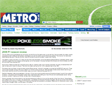 Tablet Screenshot of formulaoneblog.metro.co.uk